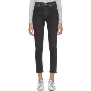 Levis Women's Black Wedgie Skinny Jeans | 28
